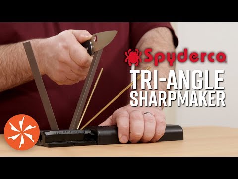 How to Sharpen Your Knives with the Spyderco Tri-Angle Sharpmaker Knife Sharpener