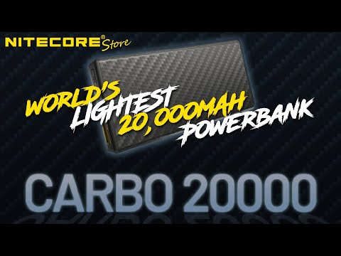 Nitecore Carbo 20000 World&#039;s Lightest 20000mAh Power Bank