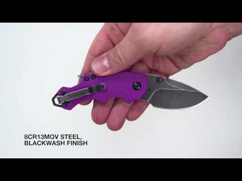 Kershaw 8700PURBW - Shuffle Purple BlackWash