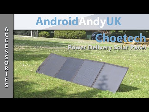 Choetech 80W 18V Solar Panel Review (Power Delivery)
