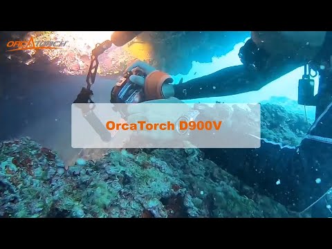 OrcaTorch D900V Multifunctional Underwater Video Light