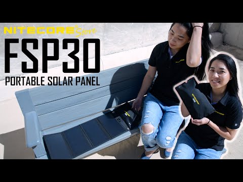 Nitecore FSP30 30W Foldable Solar Panel - Portable, EDC (Kelly not included)