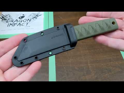 Cold Steel Kyoto I Fixed Tanto Knife OD Green - 17DA-ODSW