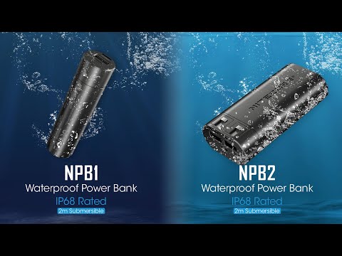 Nitecore NPB1 &amp; NPB2 - 5000mAh &amp; 10,000mAh Waterproof Powerbanks