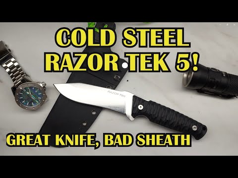 Cold Steel Razor Tek 5 Honest review with TIP TORTURE TESTING! #testing #bushcraft
