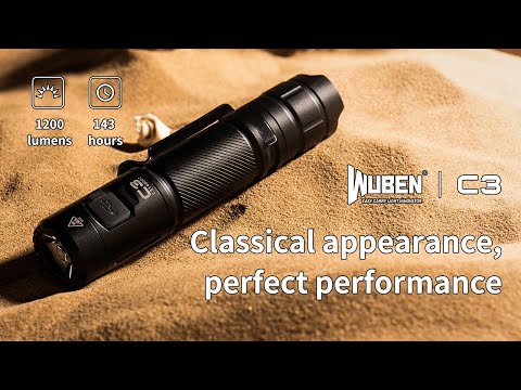 wuben c3 1200 lumens usb rechargeable