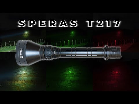 Speras T217, Hunting Flashlight, 1,400m, USB C, 2x 21700 Battery