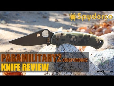 Spyderco Paramilitary2 Camo C81GPCMOBK2 Knife Review | OsoGrandeKnives