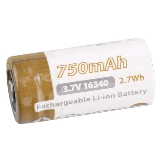 Eagtac 16340 Protected Rechargeable 750mAh Li-ion Battery
