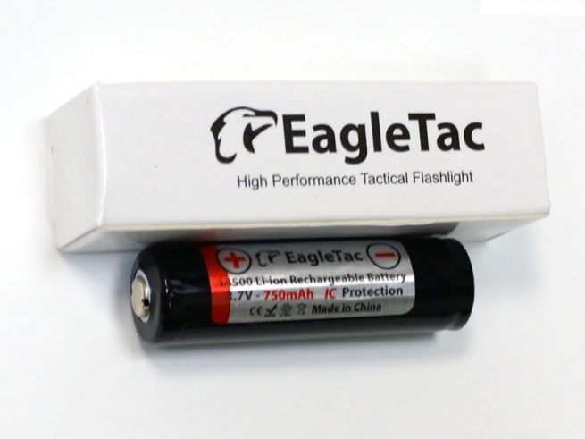 EagleTac 14500 rechargeable battery (similar to AA size)-0