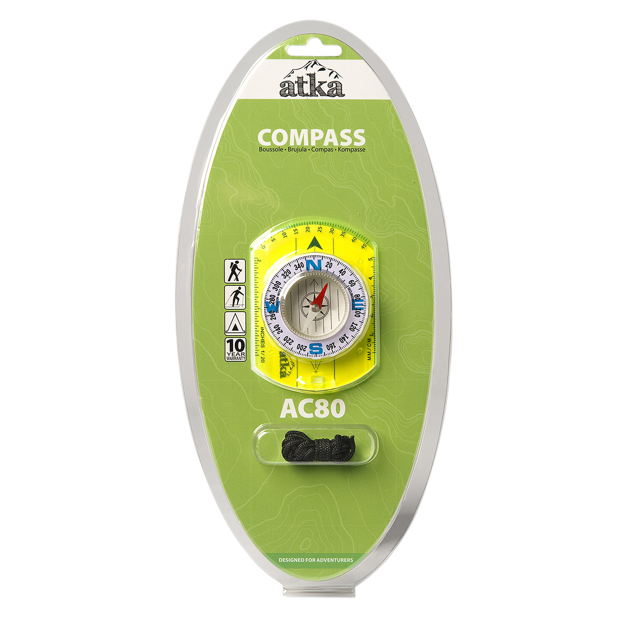 Atka AC80 Baseplate Compass-0