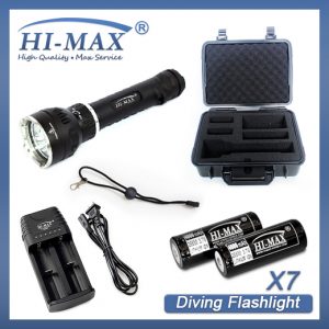 Hi-Max X7 3000 lumen Rechargeable Dive Torch-9606