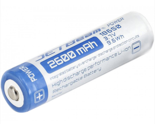 JETBeam18650 2600mah Rechargeable Li-ion Battery