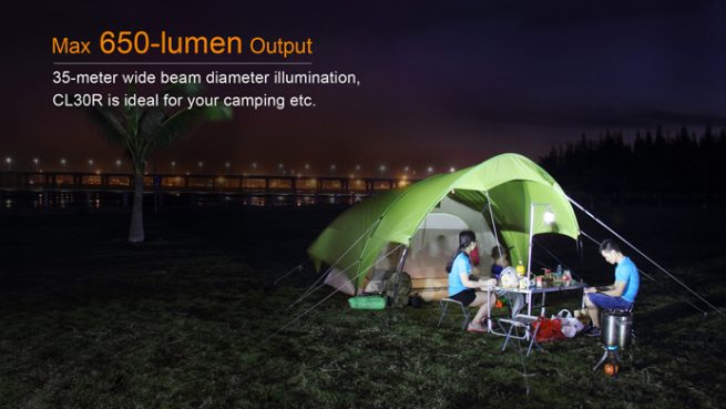 Fenix CL30R 650 lumen rechargeable camping lantern -11092
