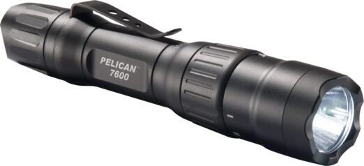 Pelican 7600 Rechargeable White/Red/Green LED Tactical Torch (900 Lumens)