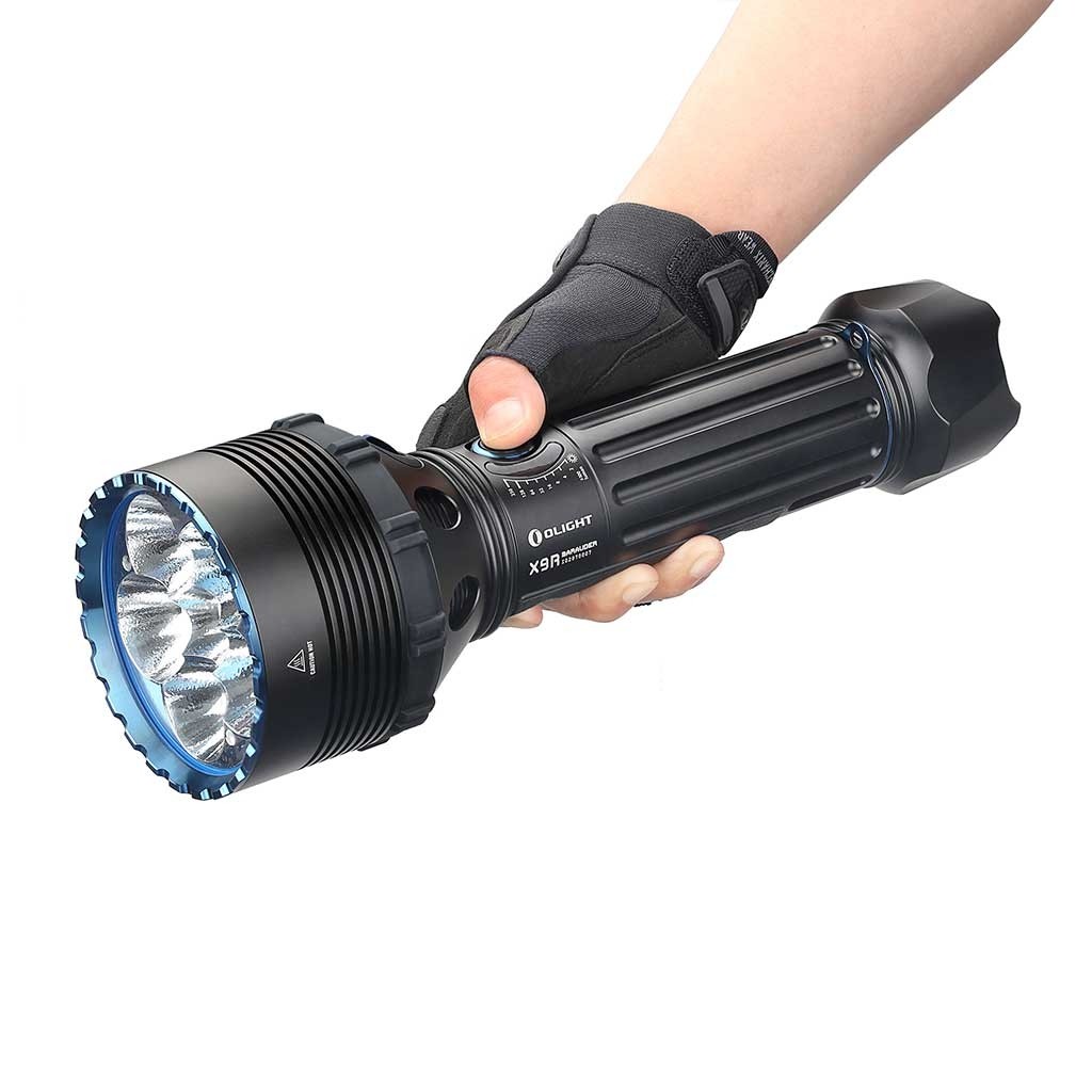 Olight X9R Marauder Rechargeable LED Searchlight (25000 Lumens, 630 Metres)