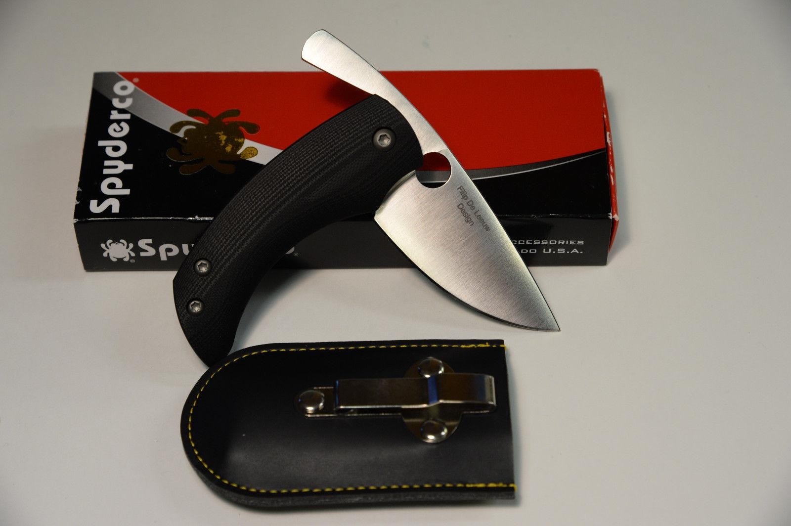 Spyderco Friction Folder G-10 Black – Plain Blade | Elite Outdoor Gear