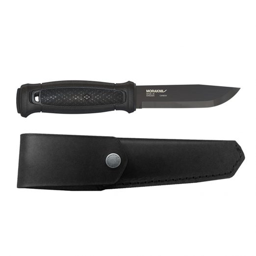 Morakniv Garberg BlackBlade Carbon Steel with Leather Pouch