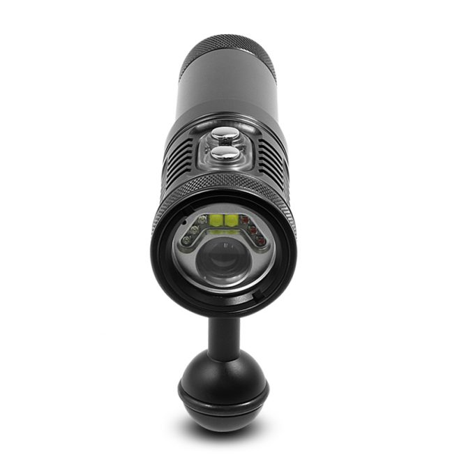 Hi-Max V17 Professional Diving Photo/Video Torch -2200 Lumens (Auto Flash LED and White/Red UV Light) - Image 8