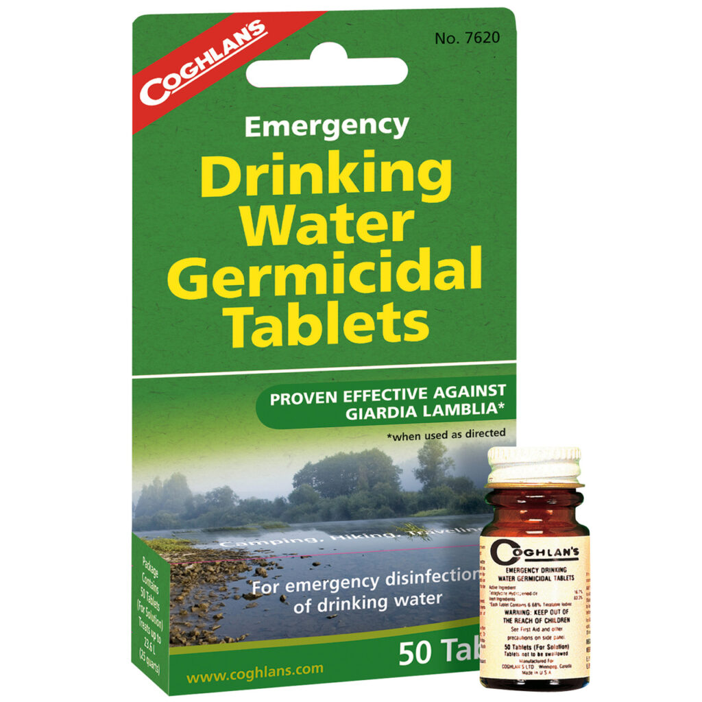 Coghlan’s Emergency Drinking Water Germicidal Tablets Elite Outdoor Gear