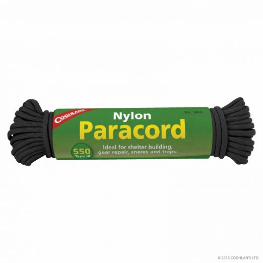 Coghlan's Paracord 50' - Black