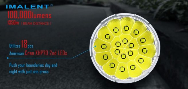 Imalent MS18 Ambassador of Light Rechargeable Search Light - 100,000 Lumens - Image 9