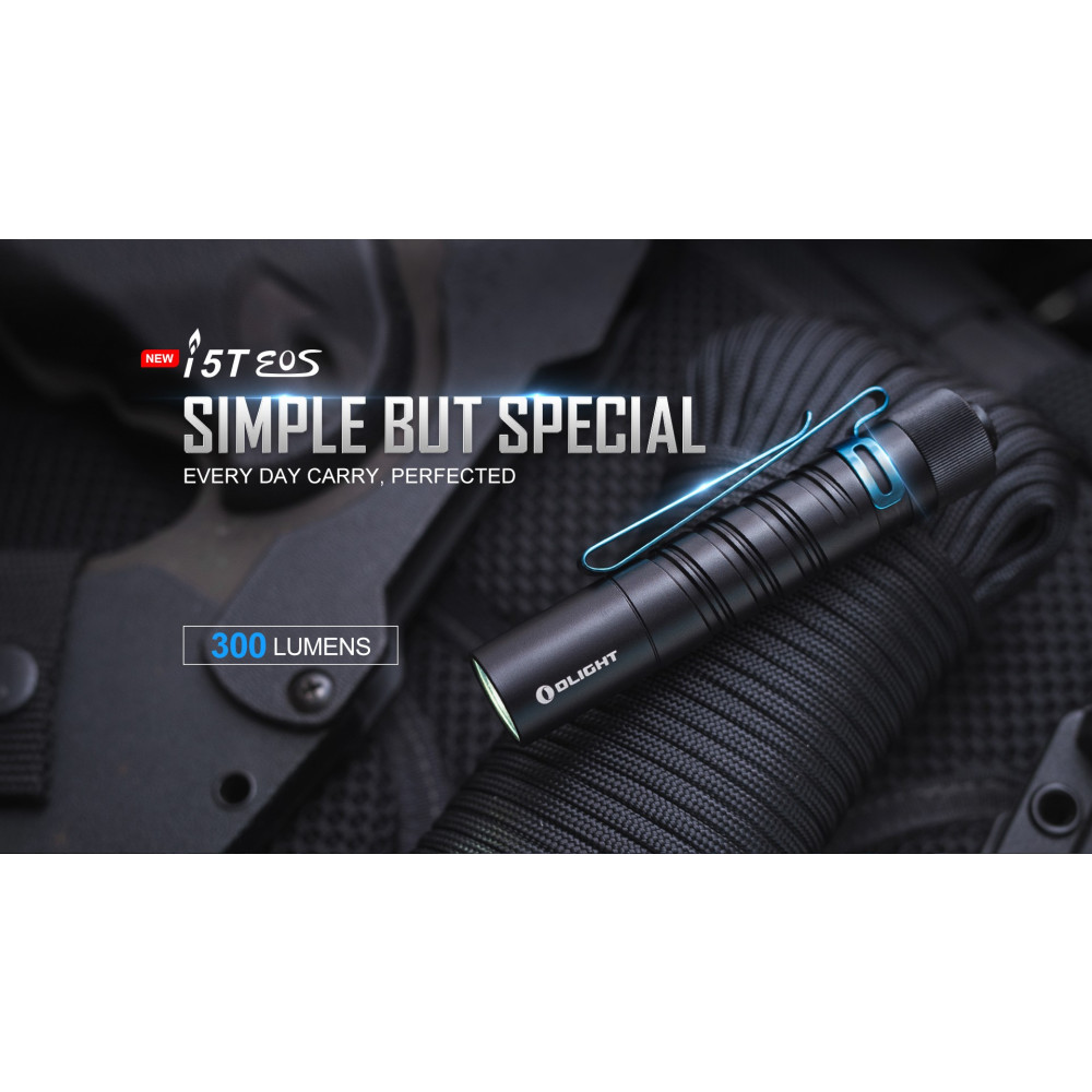 Olight i5T EOS Pocket Torch with Tail Switch - AA (300 Lumens, 60 Metres) - Image 3