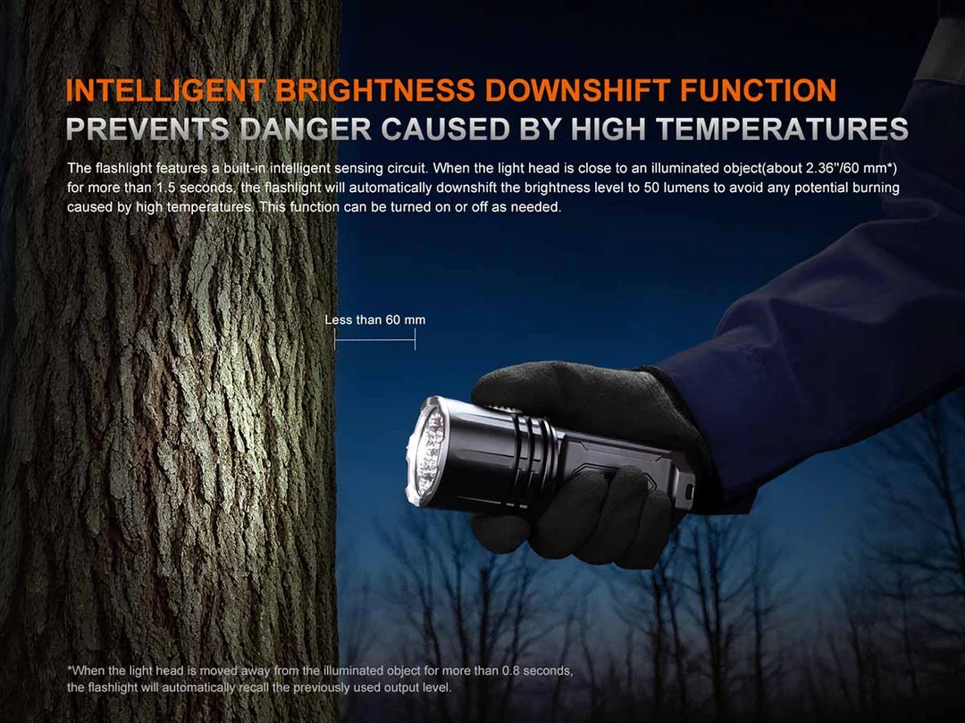 Fenix LR35R PRO Compact Type-C Rechargeable Searchlight (10,000 Lumens, 500 Metres) - Image 14