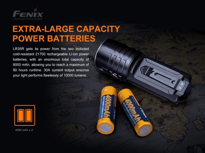 Fenix LR35R Compact Type-C Rechargeable Searchlight (10000 Lumens, 500 Metres) - Image 7