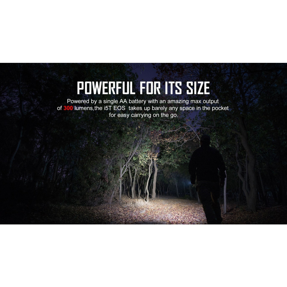 Olight i5T EOS Pocket Torch with Tail Switch - AA (300 Lumens, 60 Metres) - Image 4