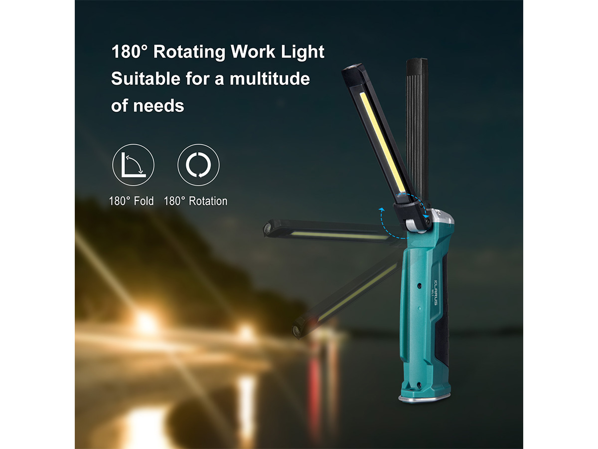 Klarus WL1 Rechargeable Multipurpose Work Light (550 Lumens, 81 Metres)