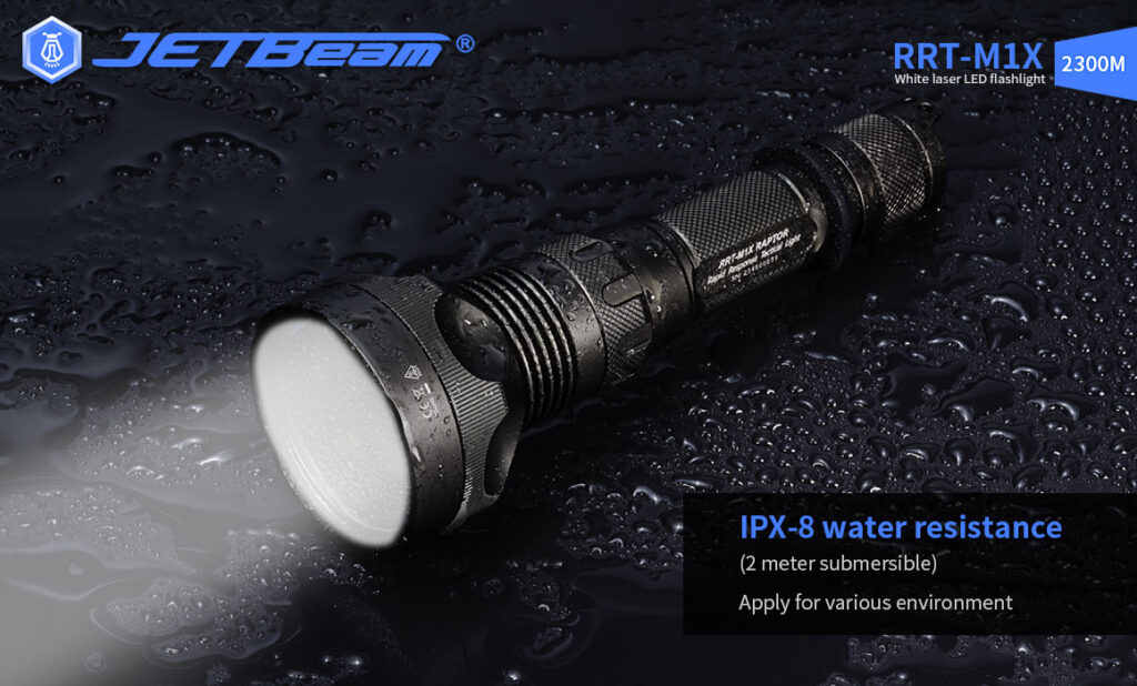 JETBeam RRTM1X White Laser Flashlight 2300 Metres Elite Outdoor Gear