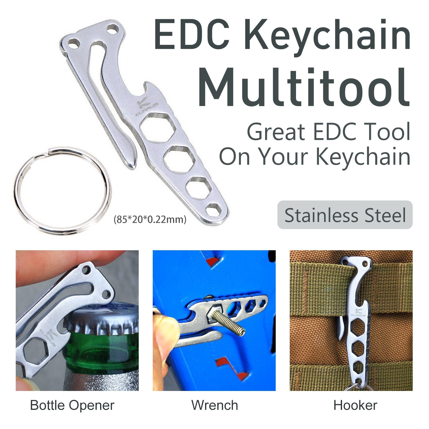Klarus EDC Keychain/Pocket Clip Multi Tool
