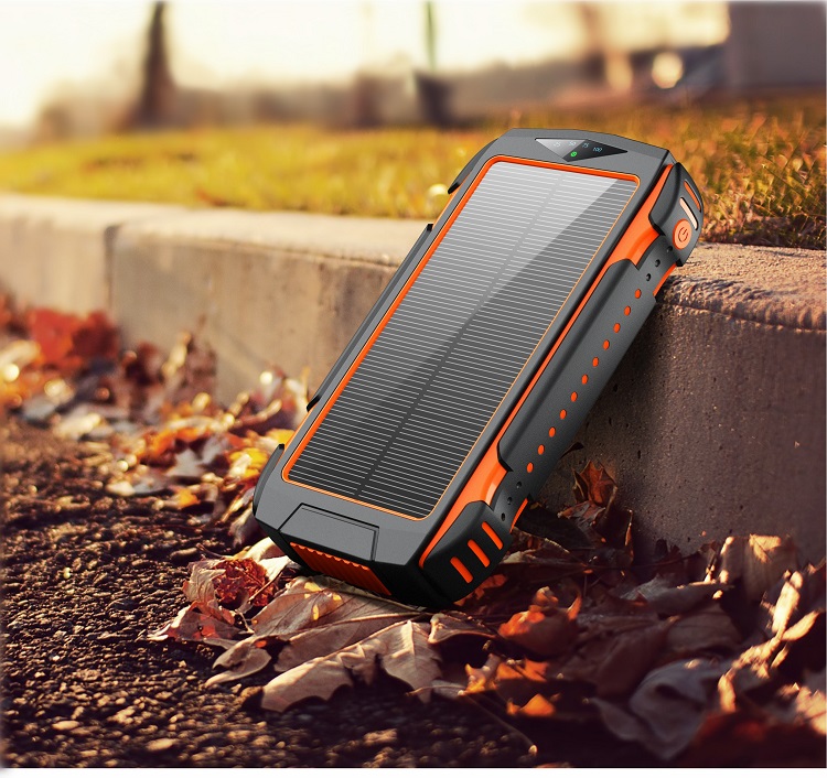Outdoor Solar Power Bank with Flashlight 30,000mAh Elite Outdoor Gear