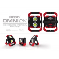 NEBO OMNI 2K Work Light + Power Bank - 2000 Lumens