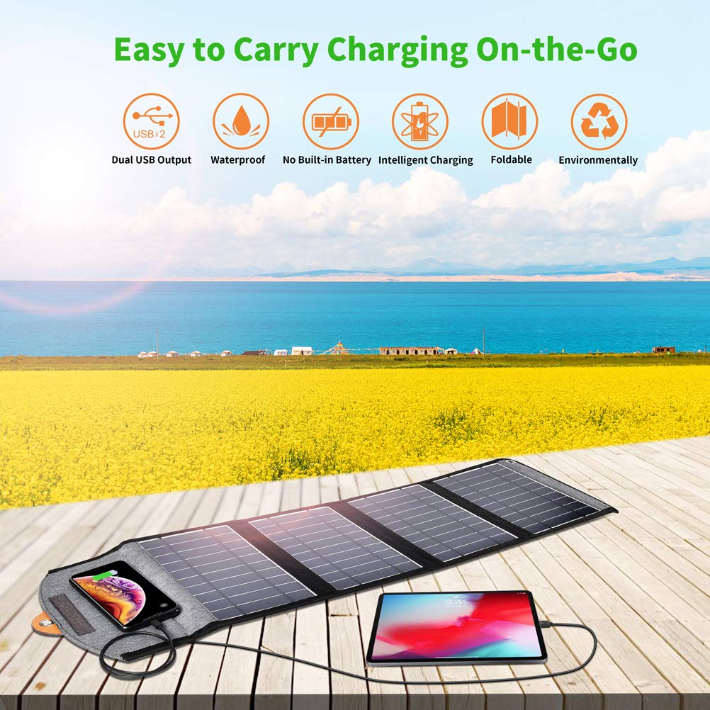 Choetech Premium Portable Folding Solar Panel 22W Elite Outdoor Gear