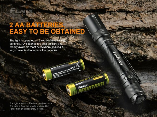 Fenix E20 V2.0 Compact 2AA Flashlight (350 lumens) - Image 8