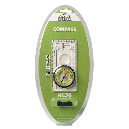 Atka AC30 Orienteering Baseplate Compass