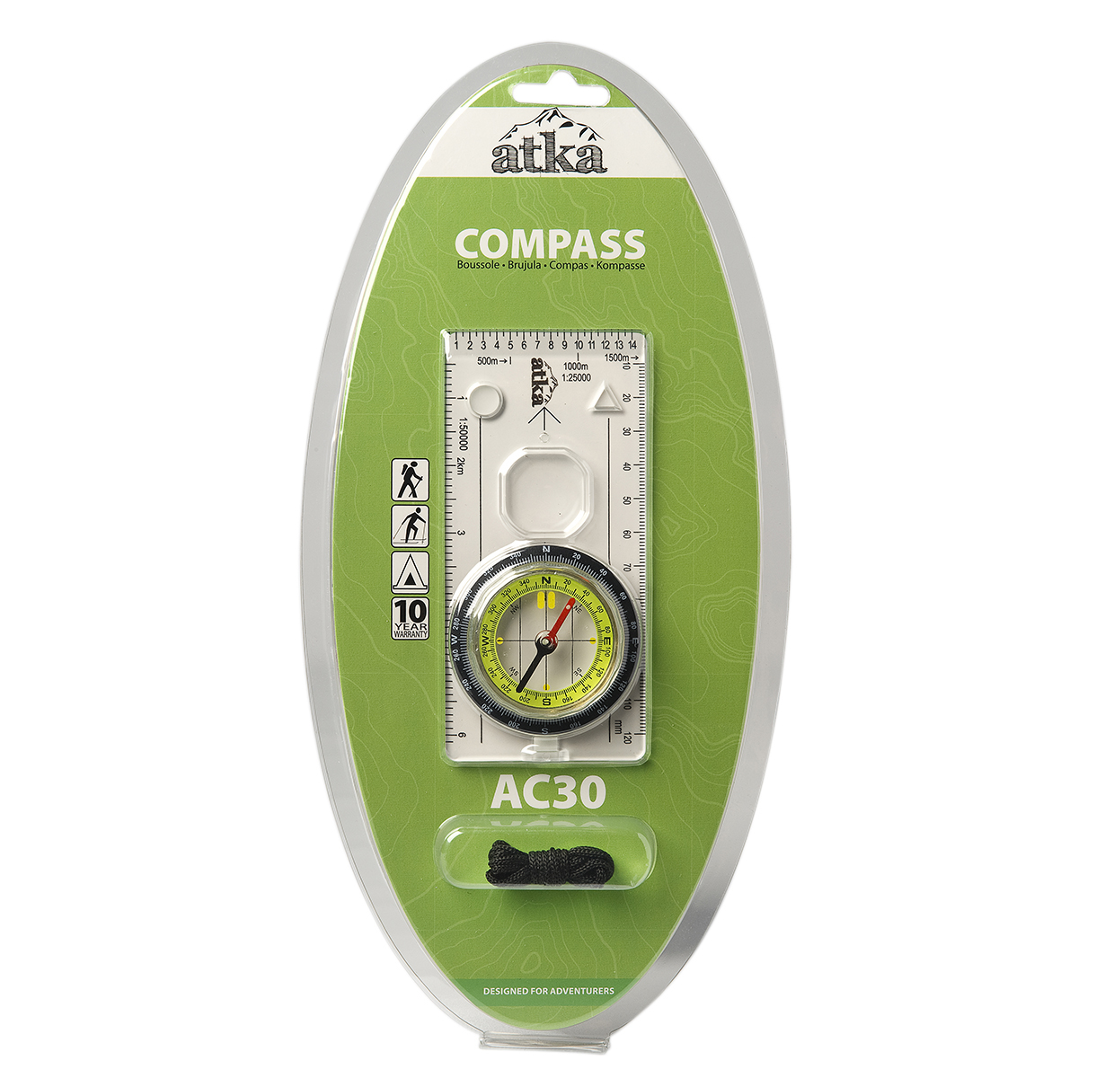 Atka AC30 Orienteering Compass