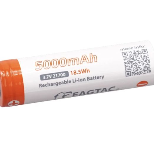 Eagtac 21700 Protected Rechargeable 5000mAh Li-ion Battery