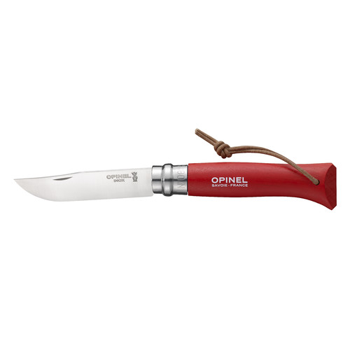 Opinel Colorama Trekking #08 Red Folding Knife