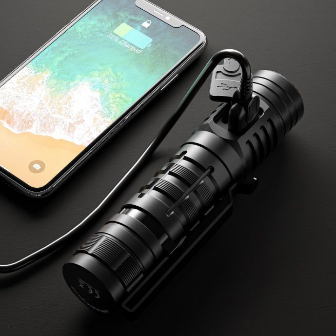Wuben C2 Rechargeable Power Bank Flashlight (2000 Lumens, 358 Metres) - Image 4
