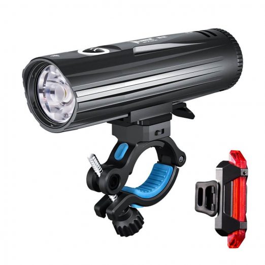 Wuben B2 Rechargeable Bike Light (1300 Lumens) with Bonus Tail Light