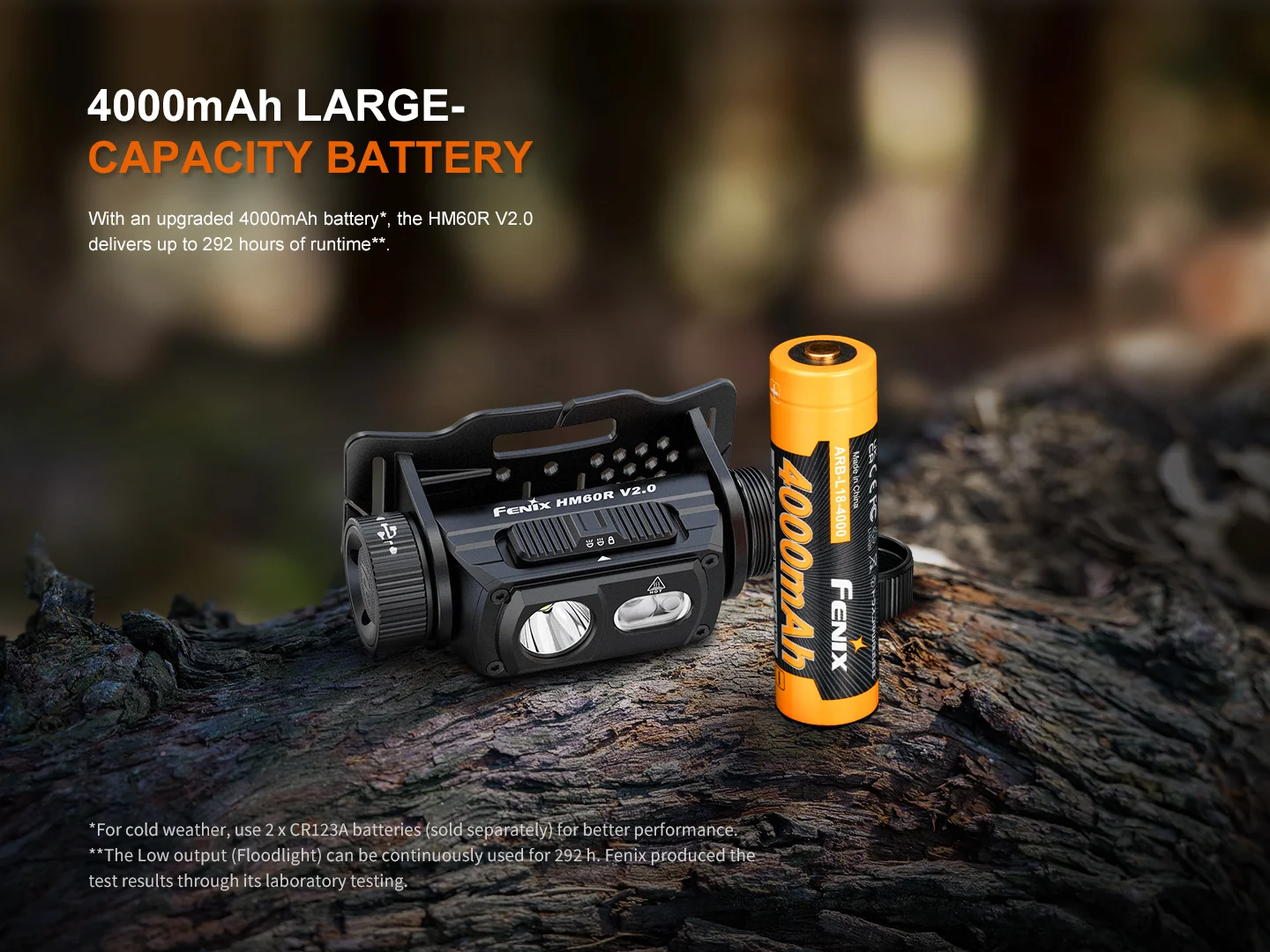 Fenix HM60R V2.0 Rechargeable Headlamp with Red Light and Stride Frequency Sensor (1600 Lumens, 170 Metres) - Image 10