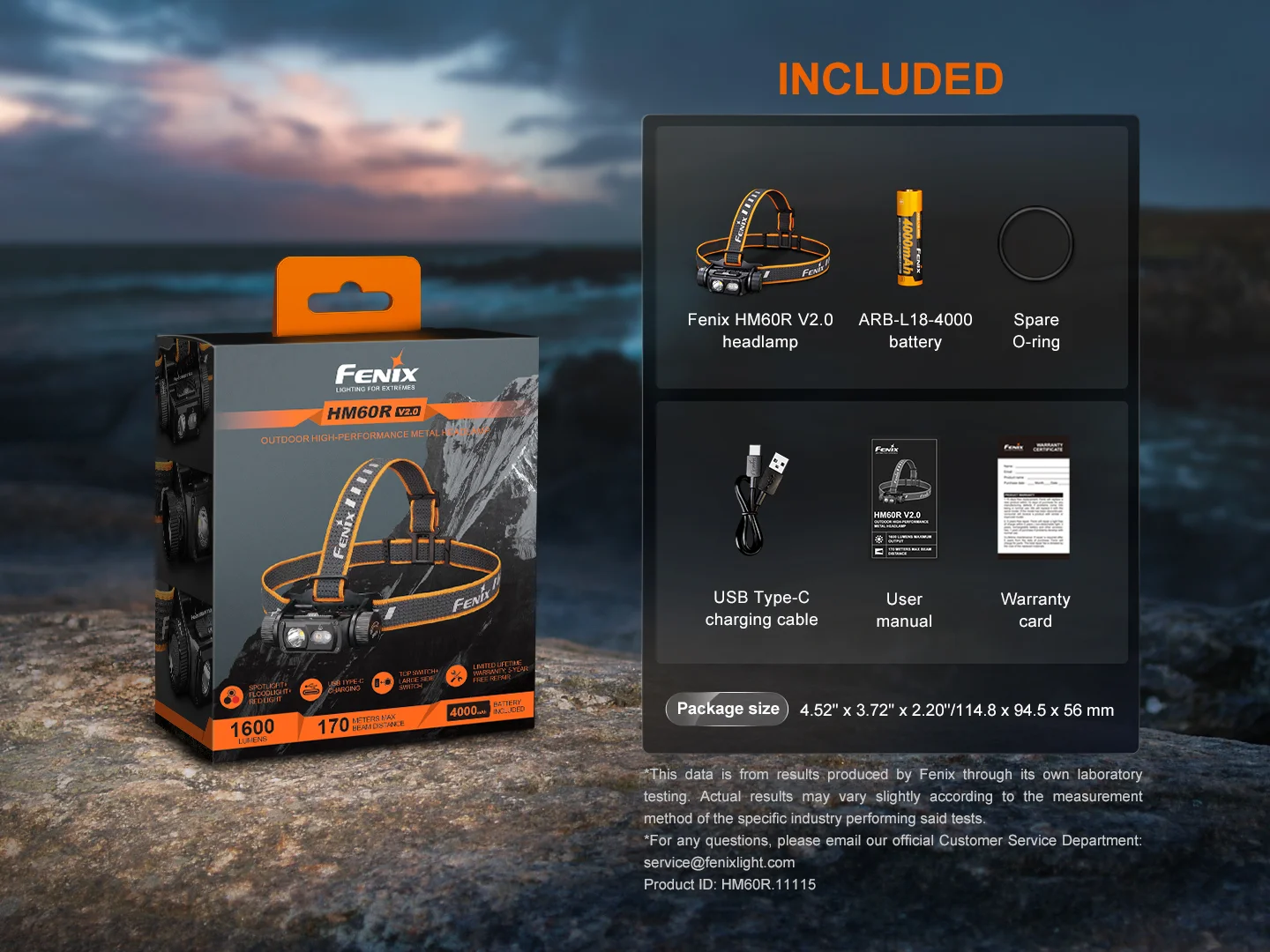 Fenix HM60R V2.0 Rechargeable Headlamp with Red Light and Stride Frequency Sensor (1600 Lumens, 170 Metres) - Image 21