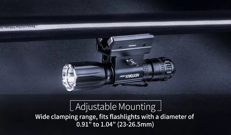 NEXTORCH RM87 Magnetic Flashlight Mount for 23-26.5mm Diameter Flashlights