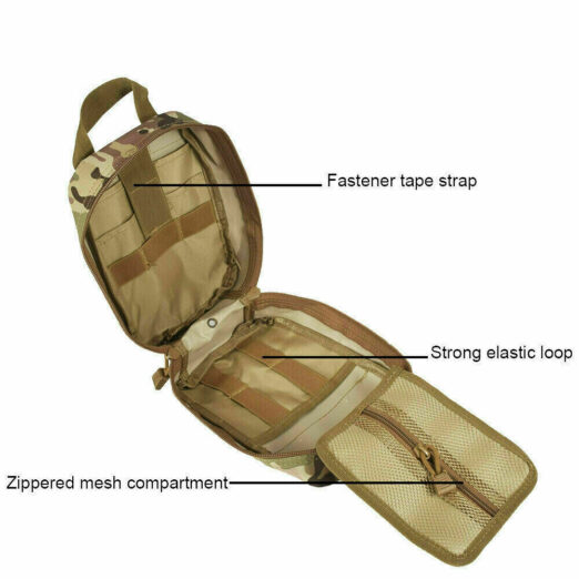 Tactical MOLLE Rip Away Utility Bag - Coyote Brown