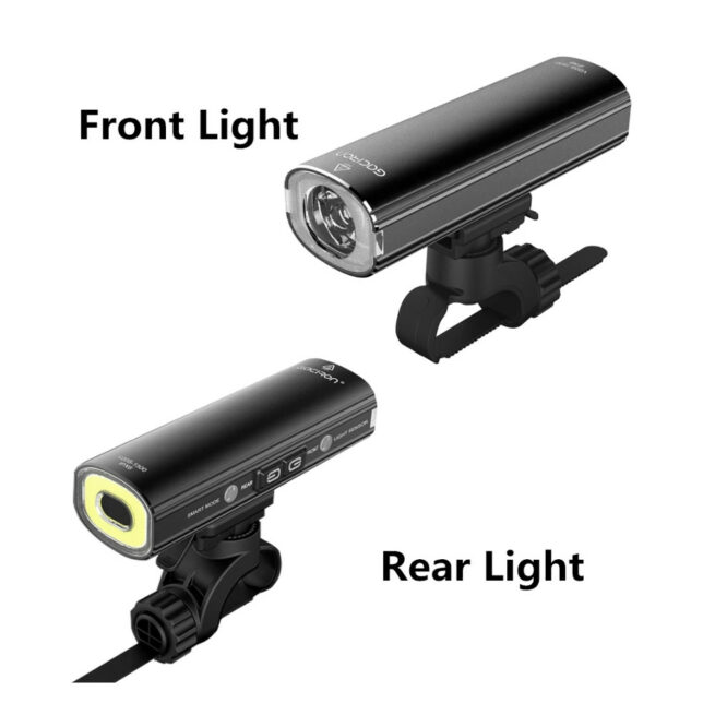 Gaciron V20S-1500 2 in 1 Rechargeable Bicycle and Helmet Light with Wired Remote Switch - 1400 Lumen Front Light with 100 Lumen Rear Light - Image 10