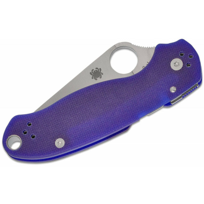 Spyderco Para 3 - 2.93" Satin CPM S110V Blade, Dark Blue G10 Handle - C223GPDBL - Image 3