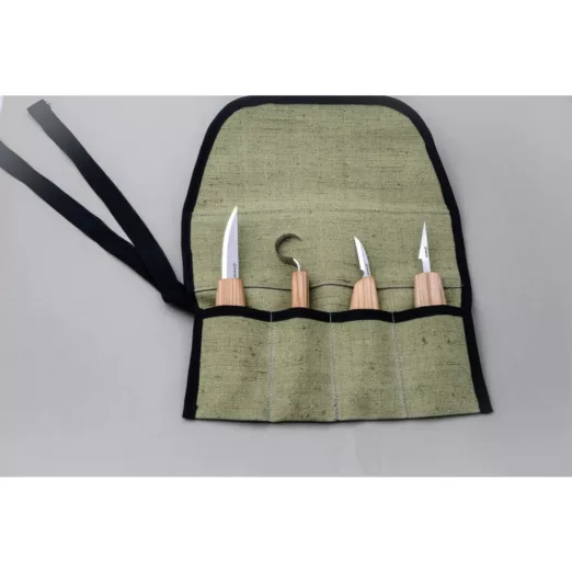 Beaver Craft Spoon Carving Set in Tool Roll - S09